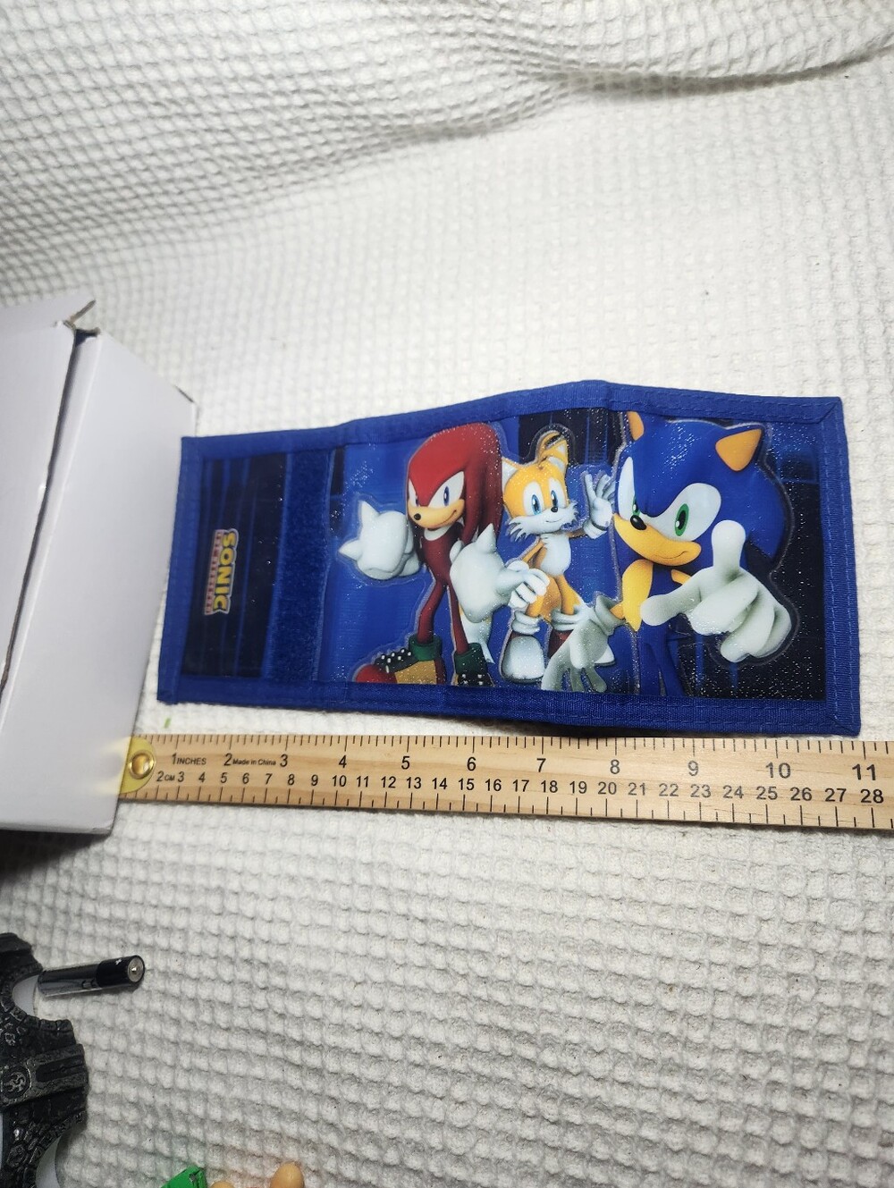 Sega Sonic the Hedgehog Tri-Fold Wallet Nylon Embossed